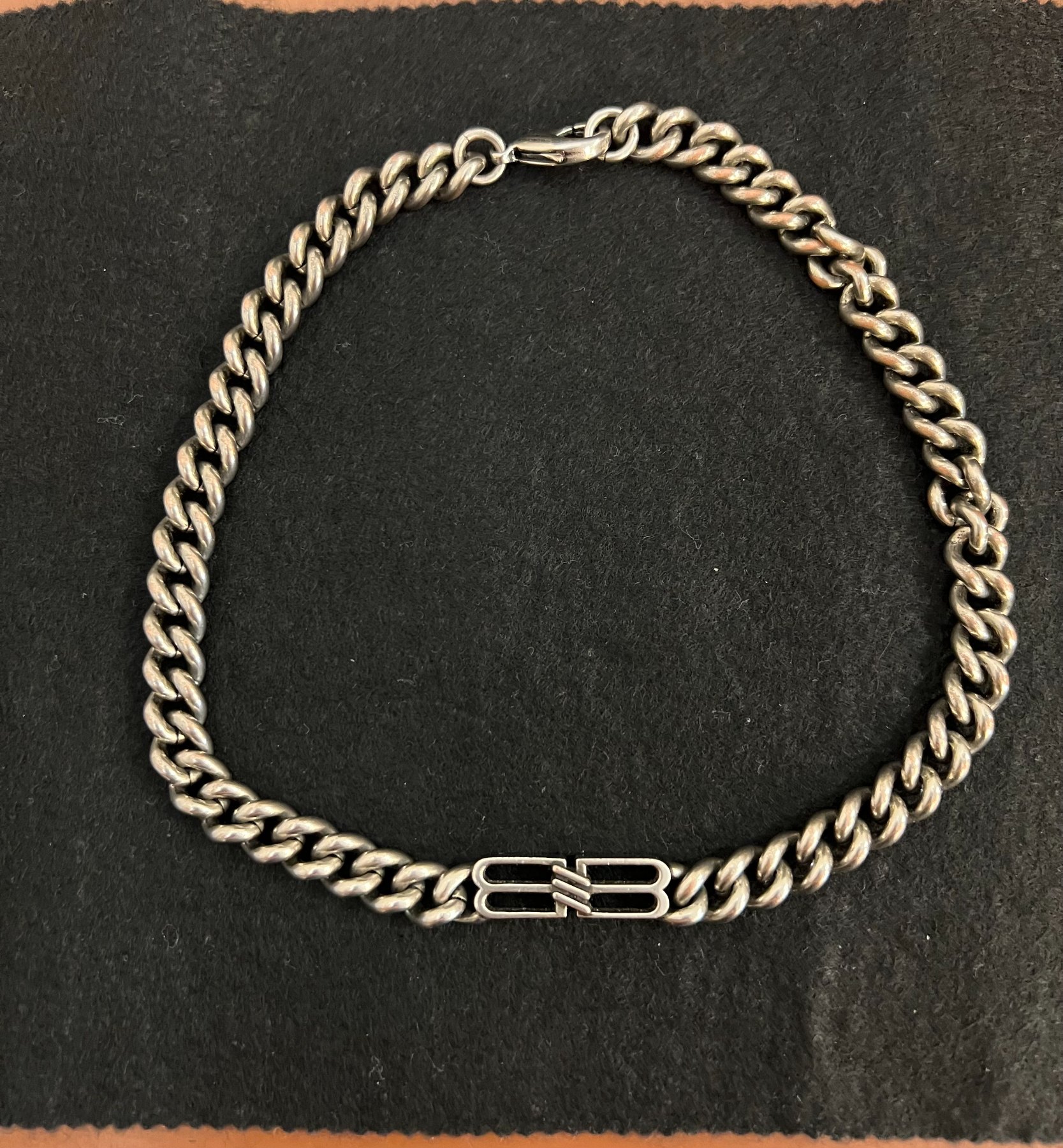 【御代田町のブランド品買取実績】バレンシアガ(BALENCIAGA) BBロゴチェーンネックレスをお買取りしました|ブランドショップサンクス佐久店
