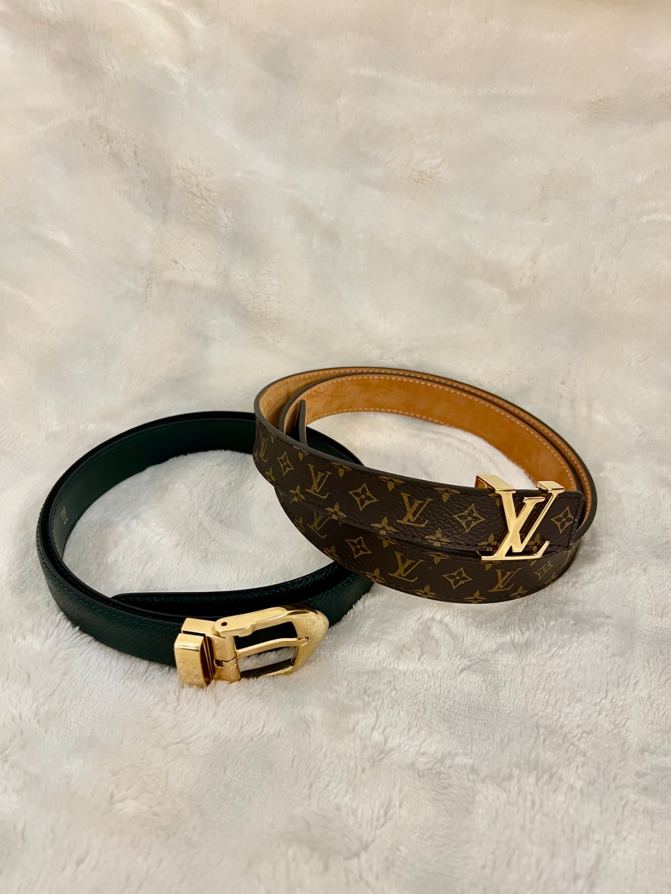 【佐久市のブランド品買取実績】ルイ・ヴィトン(LOUIS VUITTON) モノグラムとタイガ サンチュール イニシャルベルトを|ブランドショップサンクス佐久店