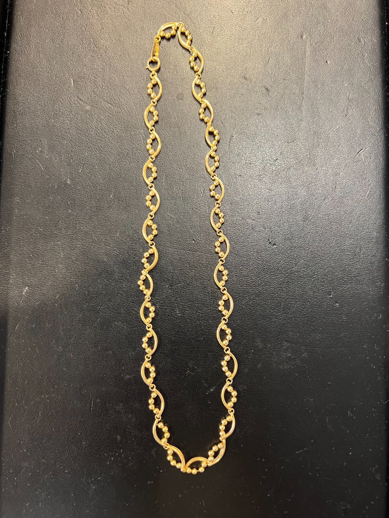 【御代田町の金・プラチナ買取実績】K18 デザインネックレスをお買取りしました|ブランドショップサンクス佐久店