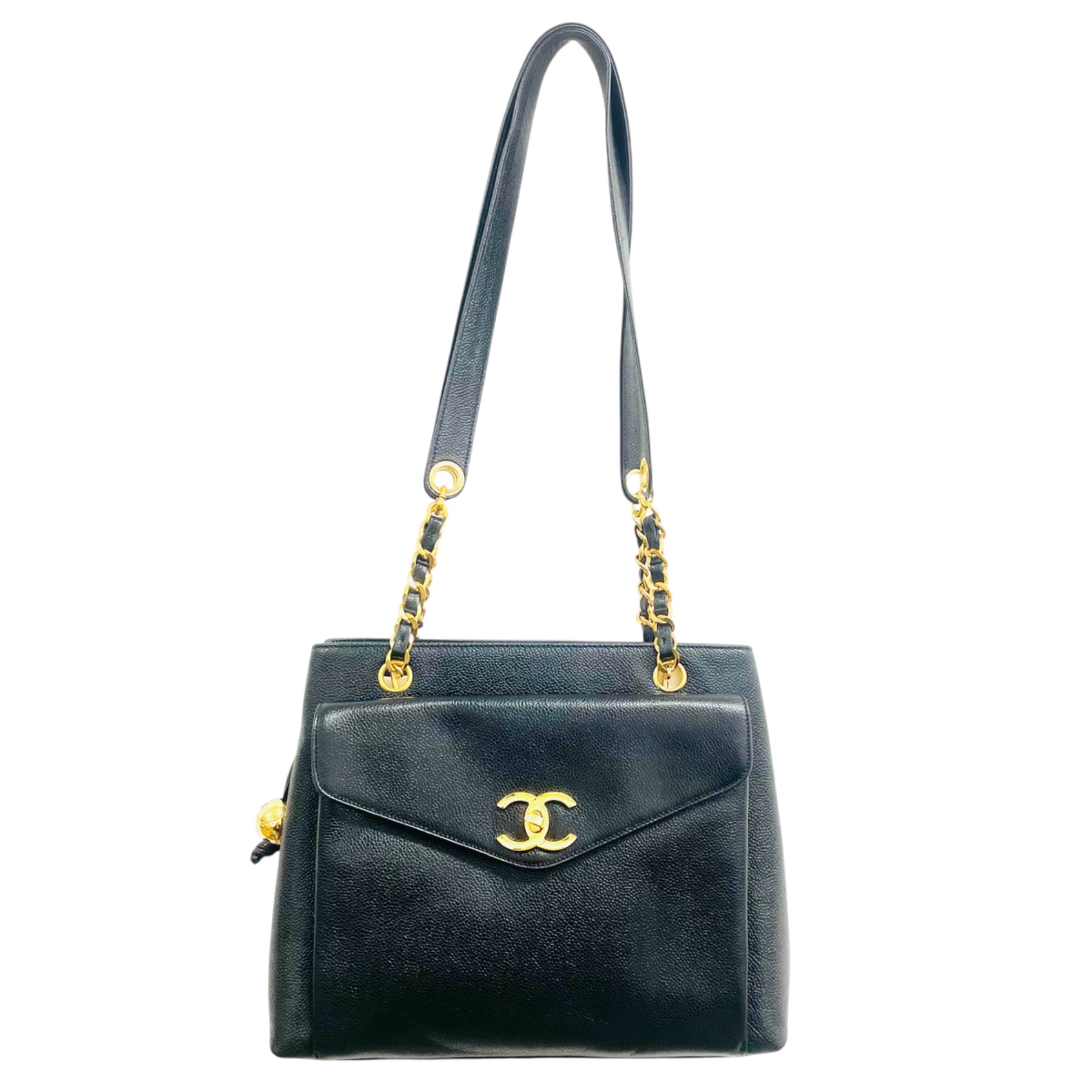 【須坂市のブランド品買取実績】シャネル(CHANEL) キャビアスキン チェーンショルダー バッグ ゴールド金具をお買取りしまし|ブランドショップサンクス須坂店