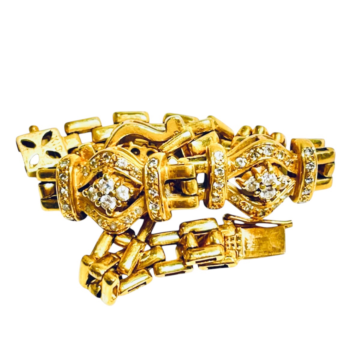 【須坂市の金・プラチナ買取実績】K18 メレダイヤ ブレスレットをお買取りしました|ブランドショップサンクス須坂店