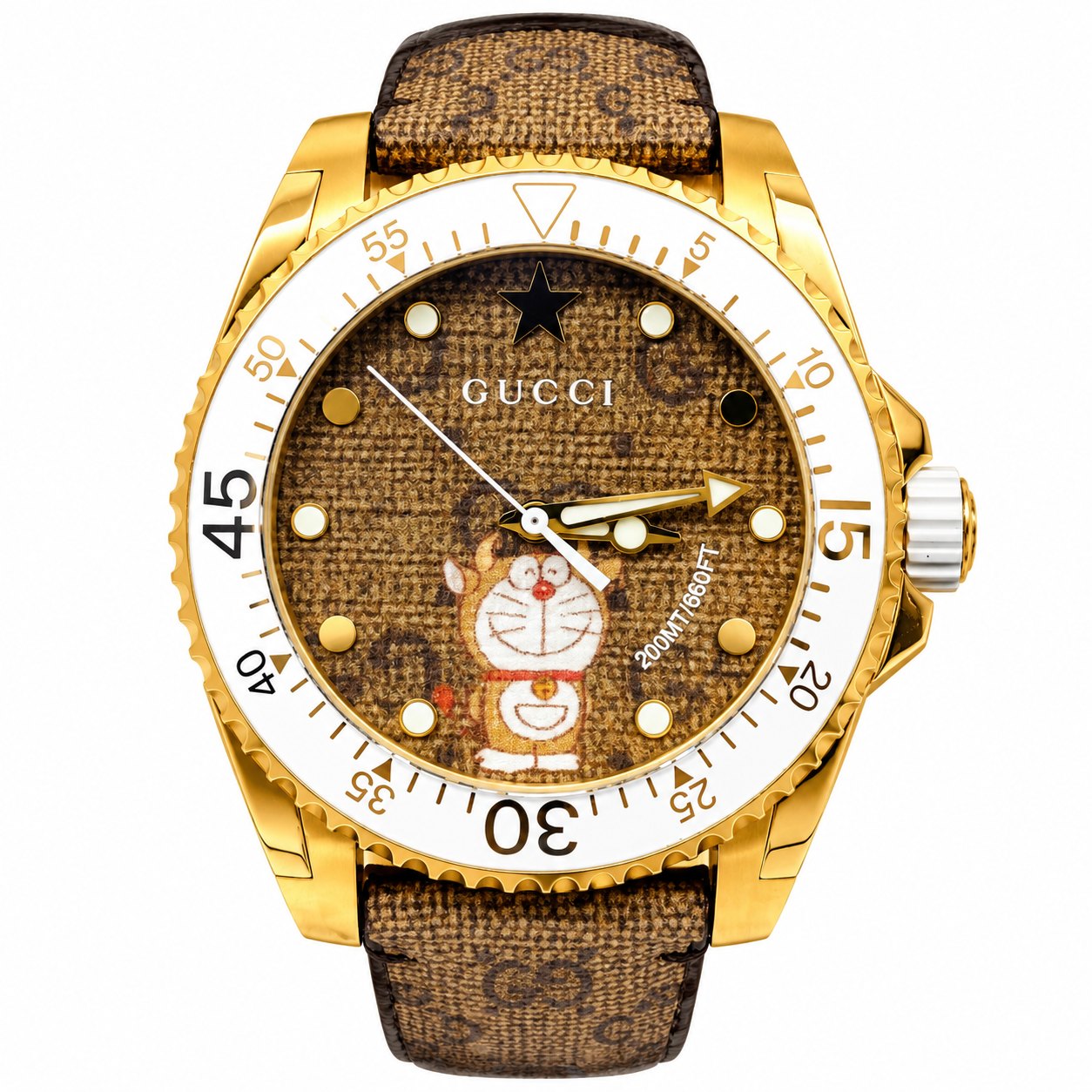 【長野市の時計買取実績】GUCCI(グッチ) ドラえもんコラボ ダイブウォッチをお買取りしました|ブランドショップサンクス須坂店